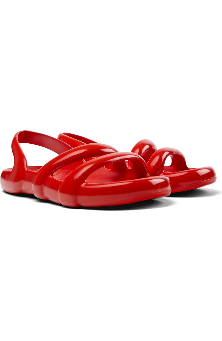 Camper Kobarah Flat Slingback Sandal, Main, color, Bright Red