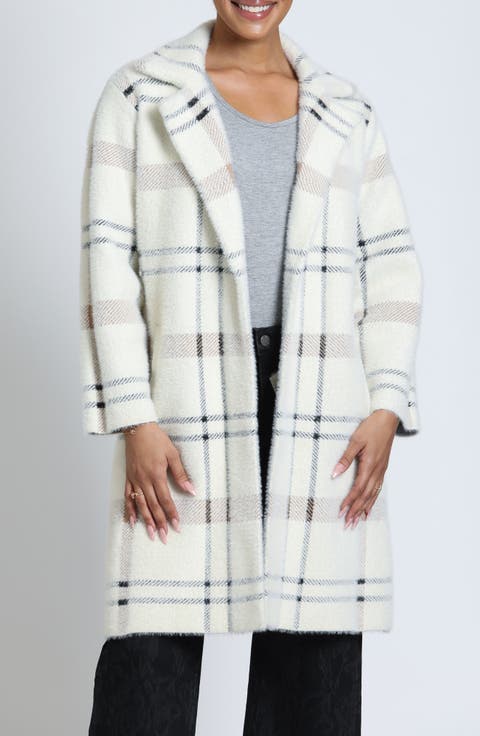Alpine Plaid Longline Cardigan