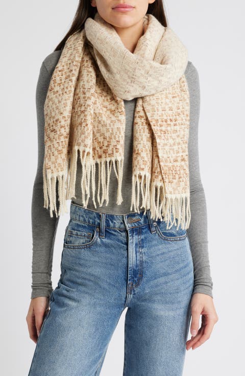 Woven Fringed Scarf