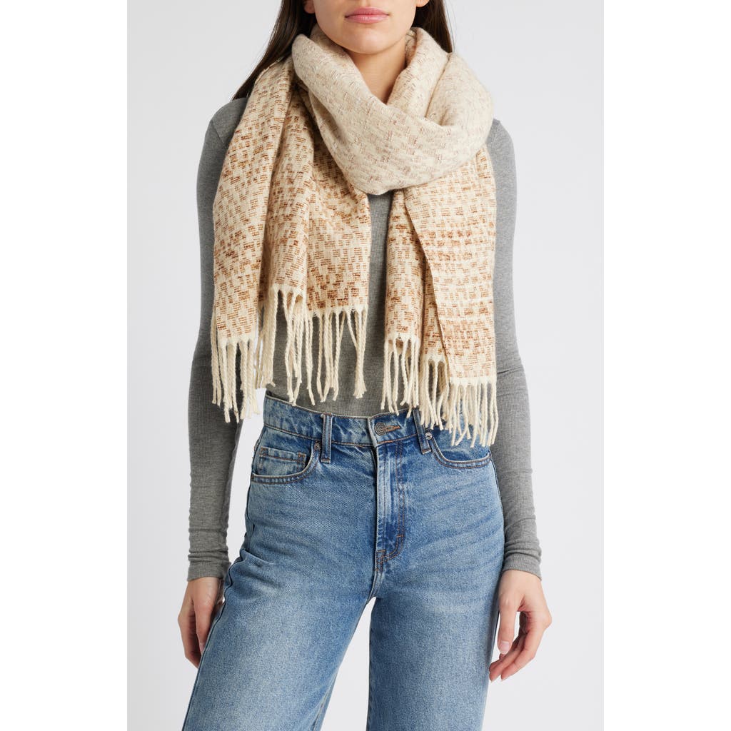 TREASURE & BOND TREASURE & BOND WOVEN FRINGED SCARF