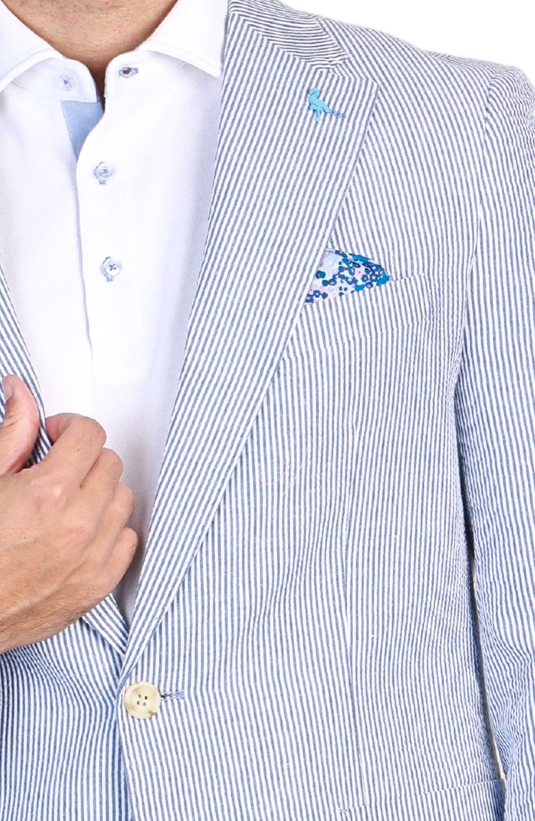 TailorByrd Stripe Seersucker Sport Coat, Alternate, color, 