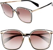 rag & bone 56mm Gradient Square Sunglasses