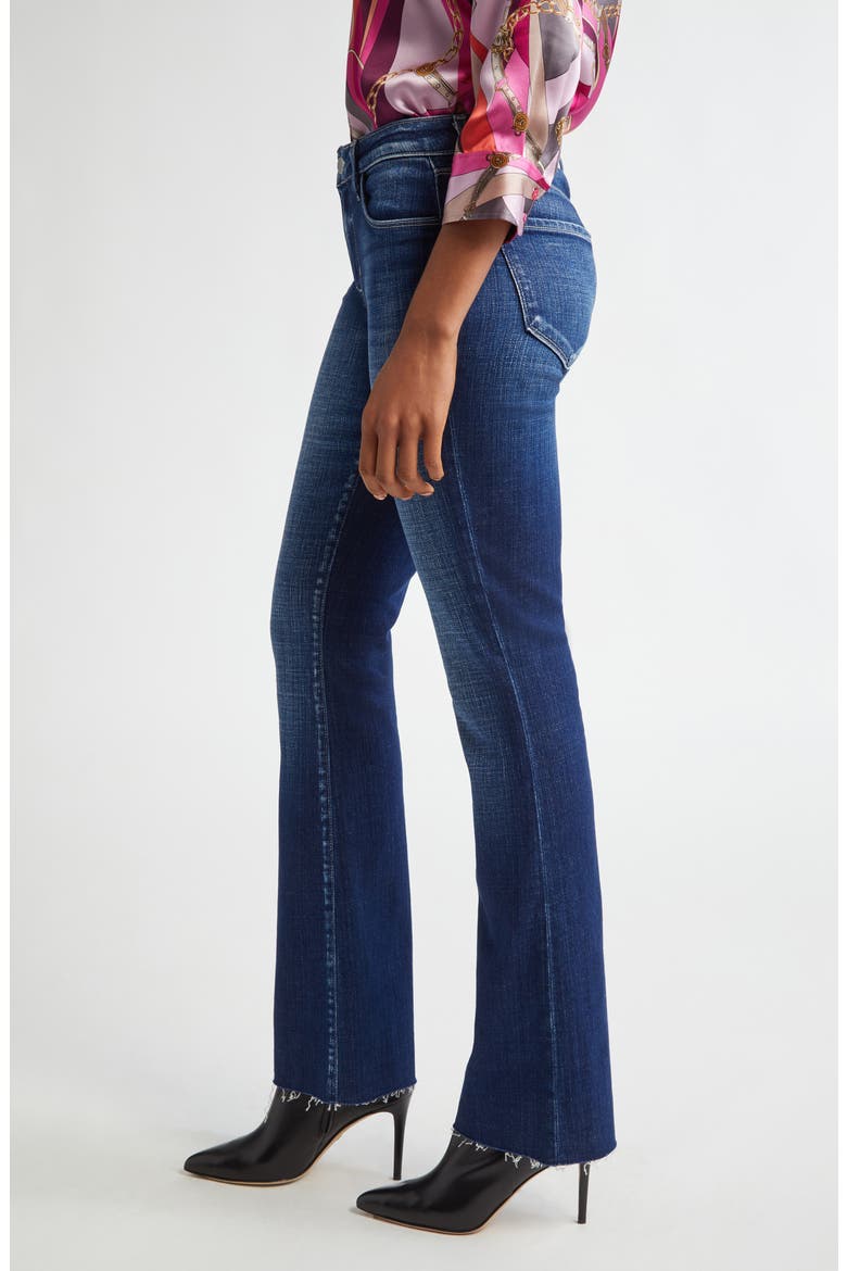 Sneeki Raw Hem Straight Leg Jeans, Alternate, color, BEACON