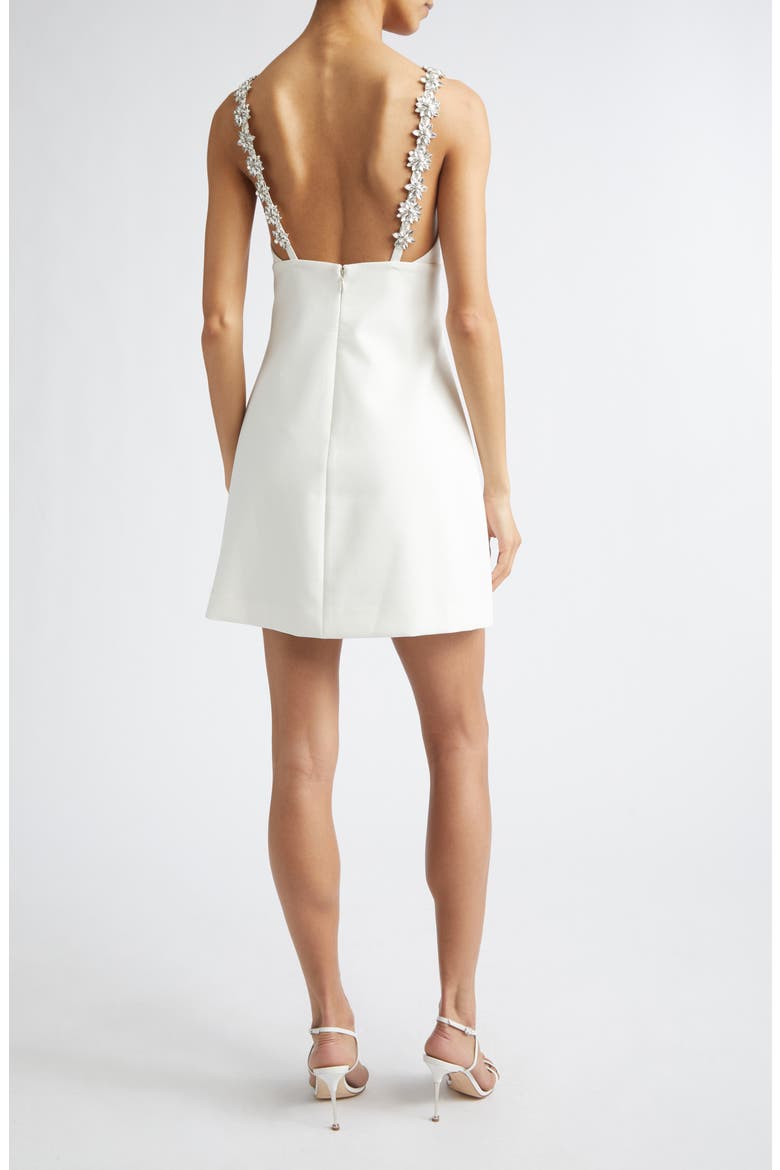 Mattison Rhinestone Strap Minidress, Alternate, color, CREAM
