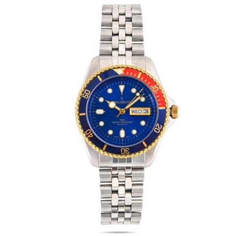 Sport Day Date Rotating Bezel Bracelet Watch- 40MM