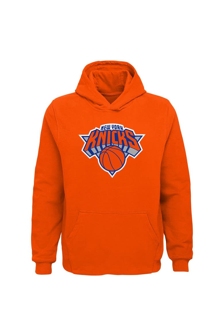 Youth Outerstuff Orange New York Knicks Primary Logo Pullover Hoodie, Main, color, Orange