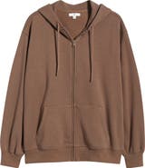 BP. Oversize Zip Fleece Hoodie