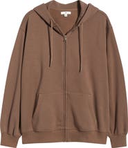 BP. Oversize Zip Fleece Hoodie