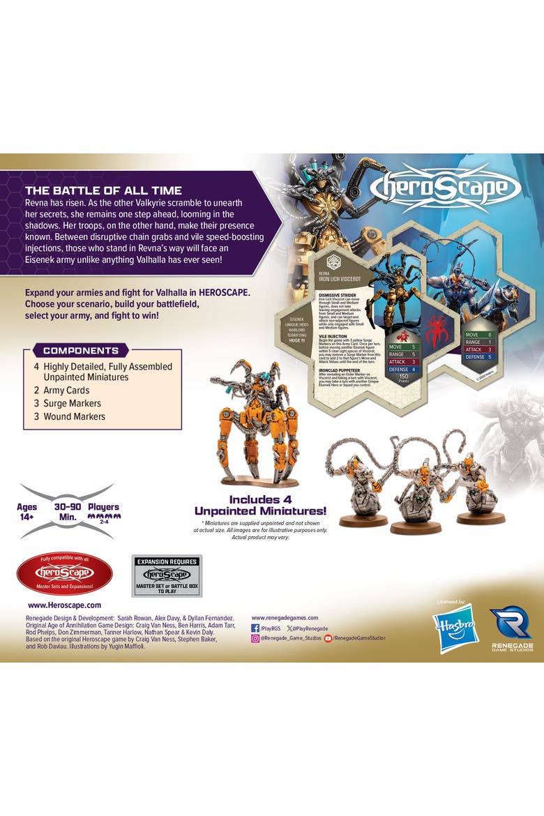 Heroscape Revna's Rebuke Ages 14+, Alternate, color, Multicolored