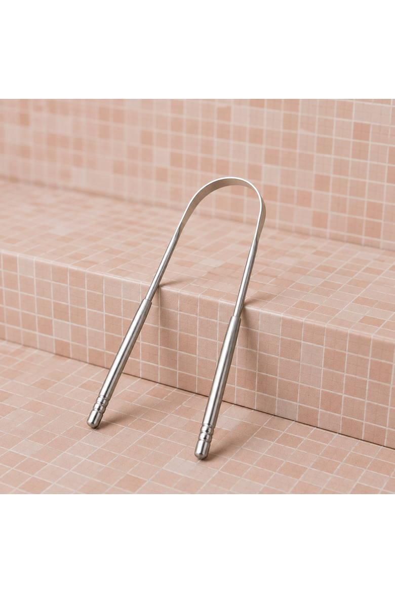 Stainless Steel Tongue Scraper, Alternate, color, Silver