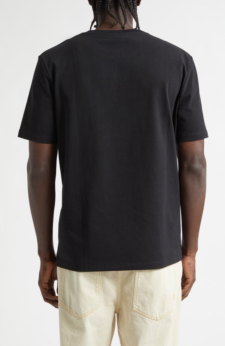 Balmain Paris Embroidered Logo T-Shirt, Alternate, color, Eap Black/ Black