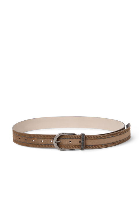 Suede belt