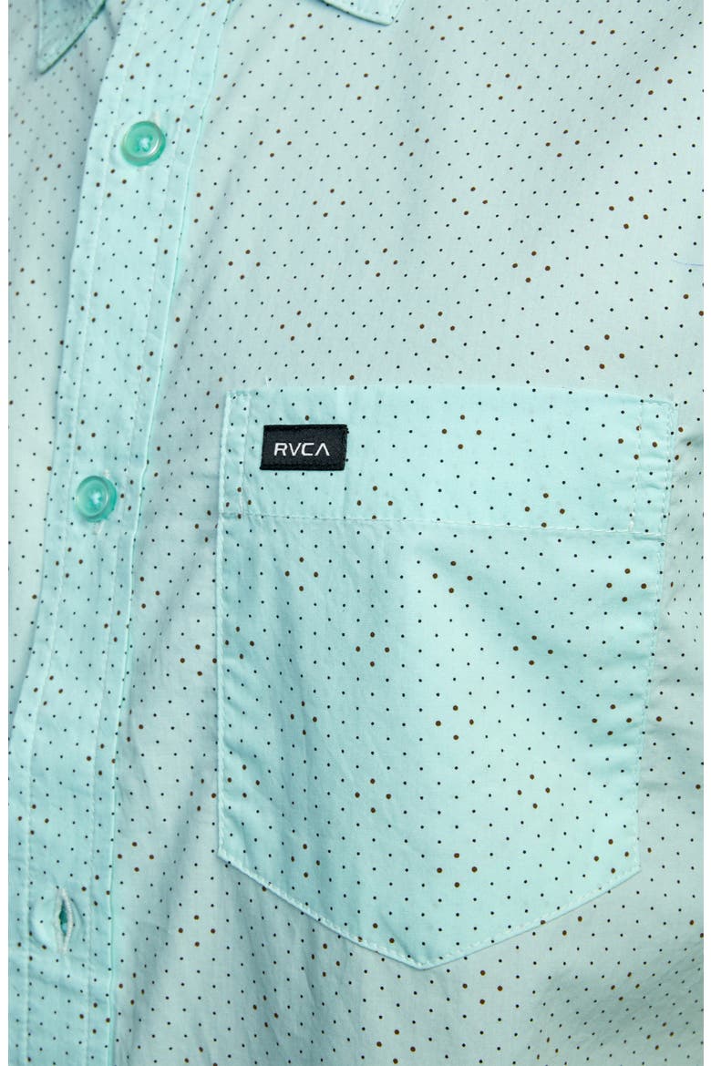 Carlo Dot Short Sleeve Button-Up Shirt, Alternate, color, ICE BLUE