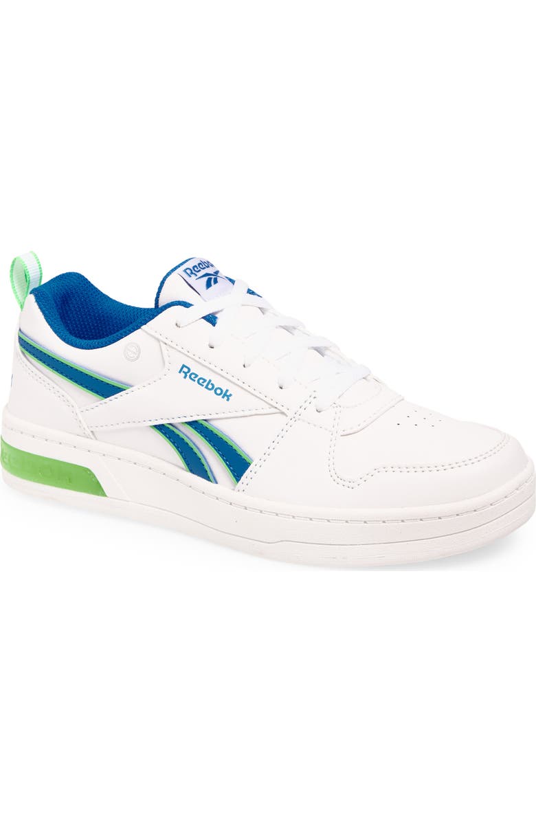 Reebok Kids' Royal Prime Step 'n Flash Sneaker, Main, color, White/Optimumblue/Solarlime