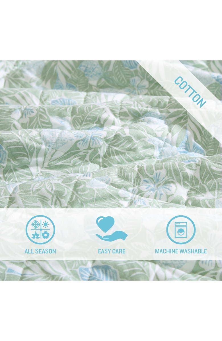 Tommy Bahama Pineapple Bloom Reversible Quilt & Sham Set, Alternate, color, 