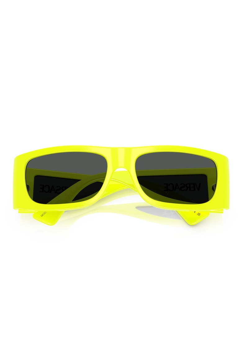 57mm Pillow Sunglasses, Alternate, color, YELLOW