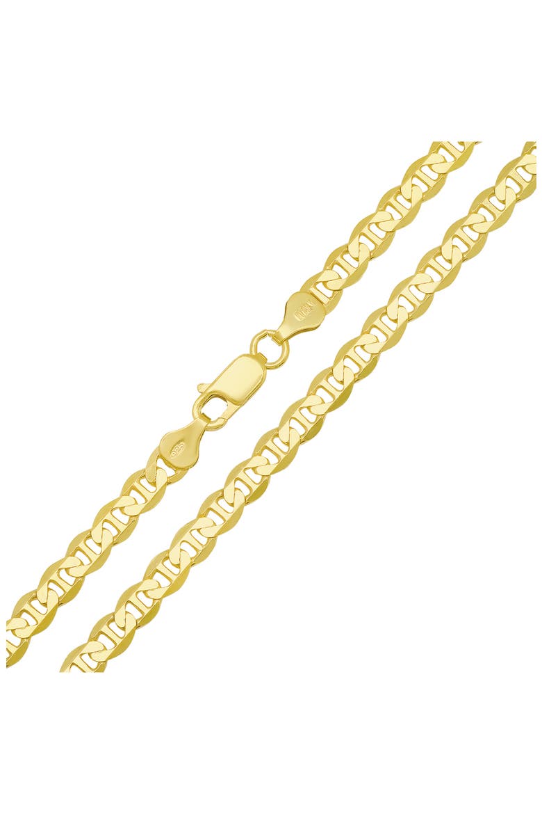 Men's Sterling Silver Thick Italian Mariner Chain Necklace, Alternate, color, GOLD