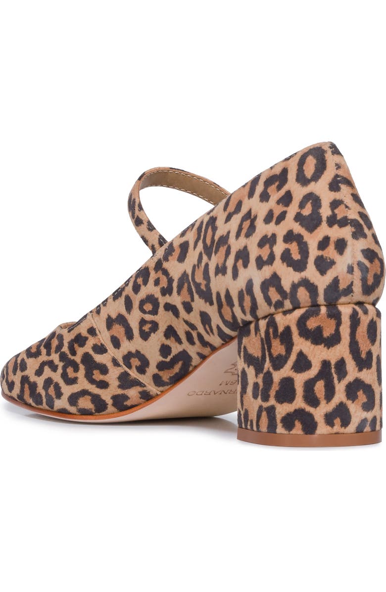 Bernardo Footwear Ancona Block Heel Mary Jane Pump, Alternate, color, Sand Cheetah Kid Suede
