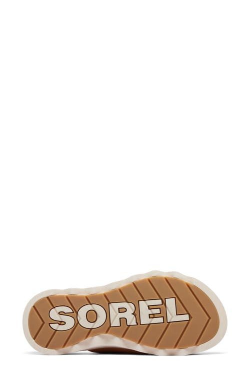 Sorel Viibe Bicolor Crisscross Slide Sandals In Honest Beige/chalk