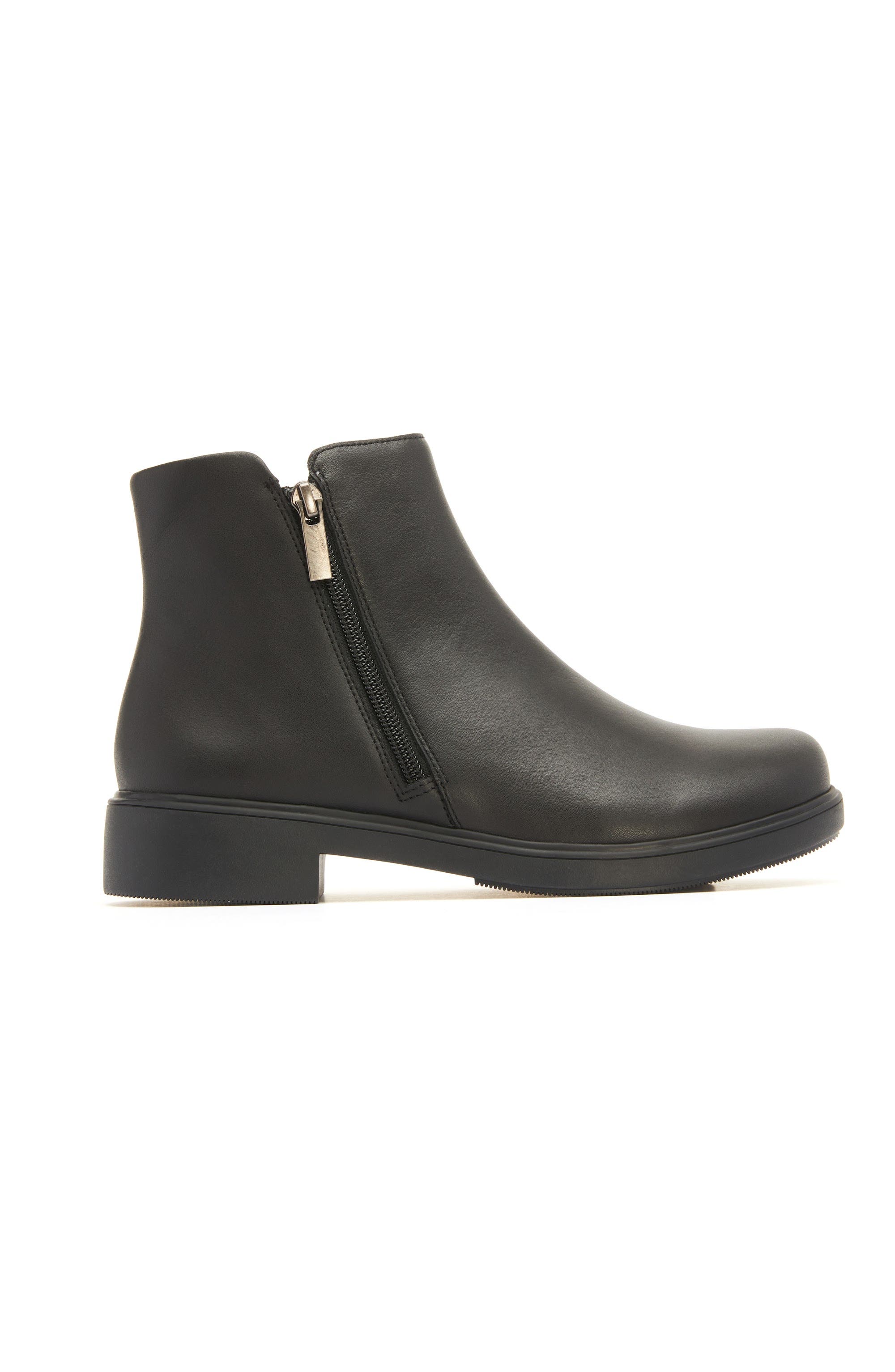 ABEO Compass Zip Boot, Alternate, color, Black Leather - Regular