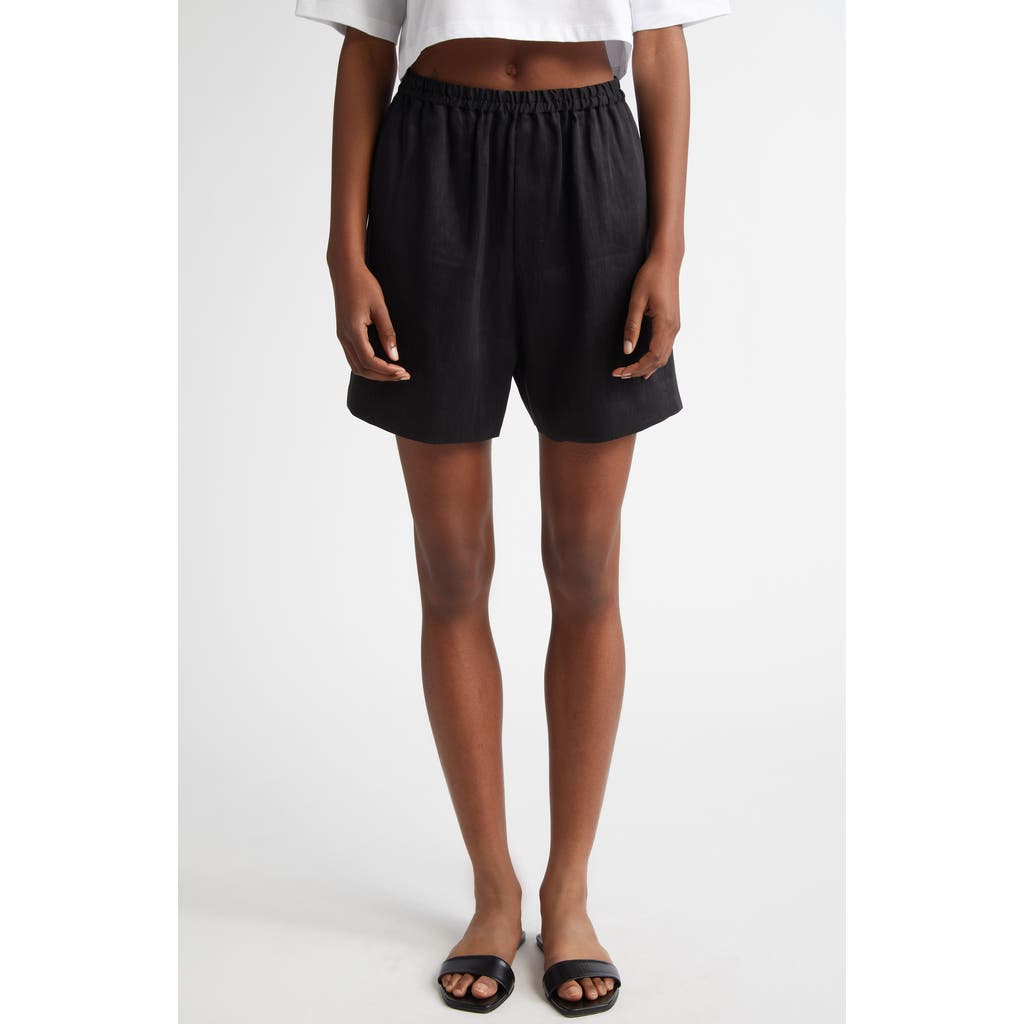 LOULOU DE SAISON LOULOU DE SAISON ADONIA ELASTIC WASIT LINEN & SILK SHORTS