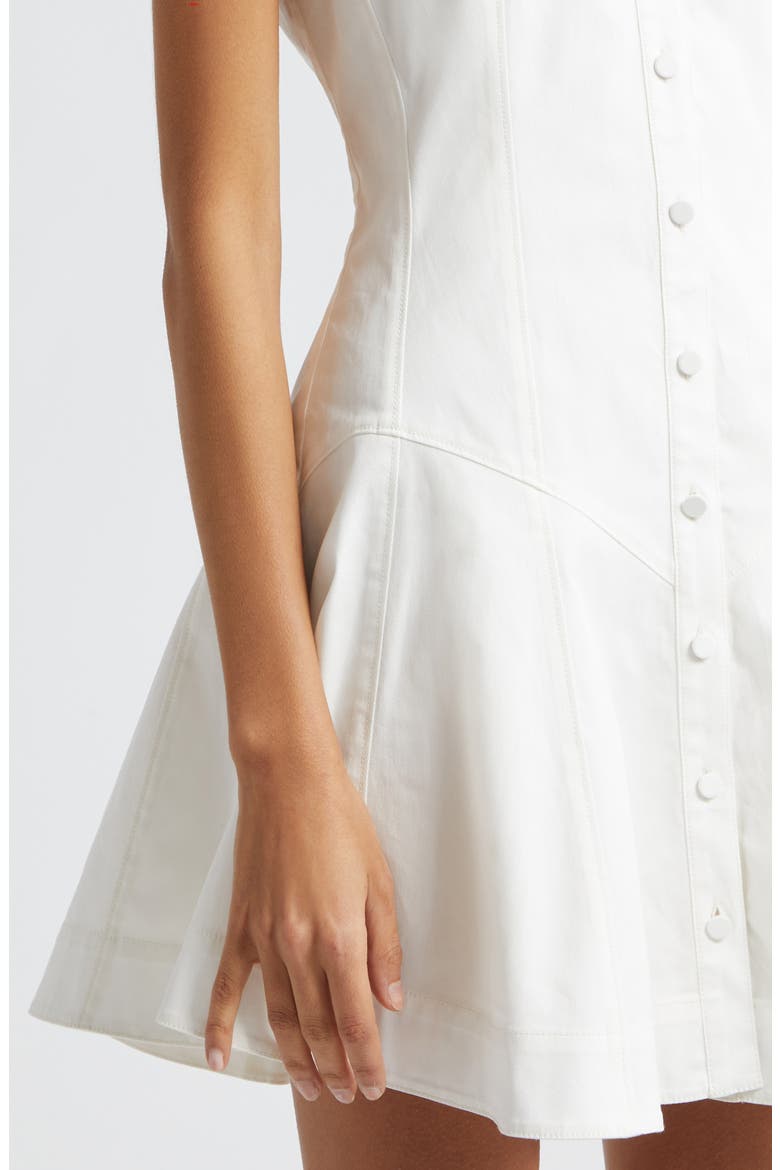 Poppy Sleeveless Stretch Twill Shirtdress, Alternate, color, IVORY