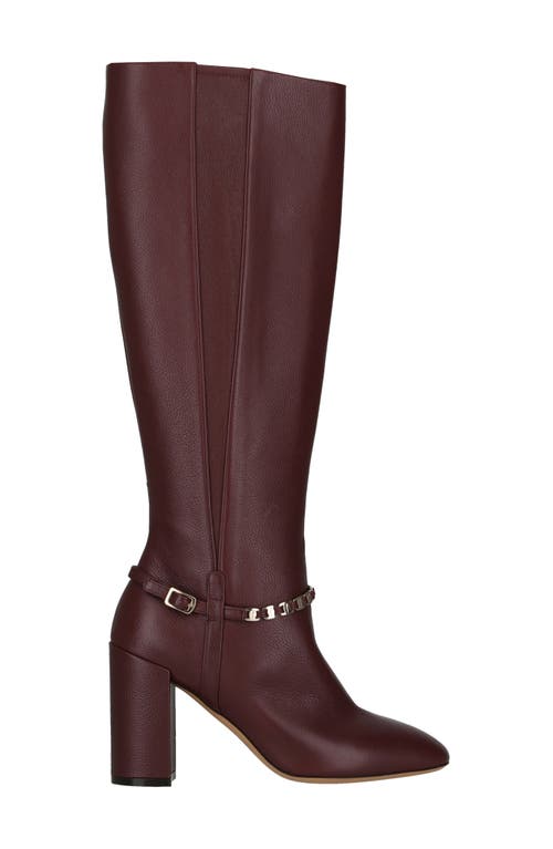 Ferragamo Triba 85 Las Vegas Boot In Burgundy