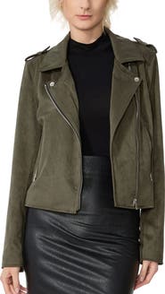 Kimi & Kai Willa Faux Suede Moto Jacket