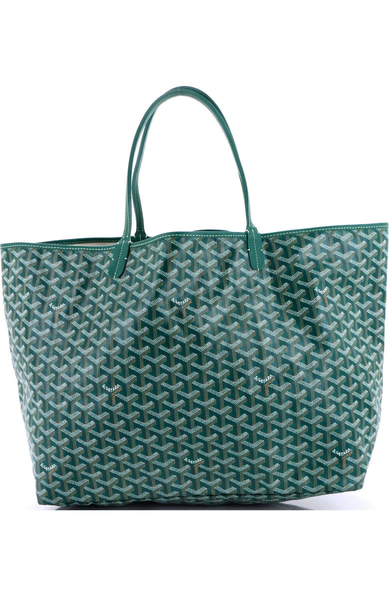Pre-Owned Goyard Saint Louis Tote Coated Canvas GM, Main, color, Green