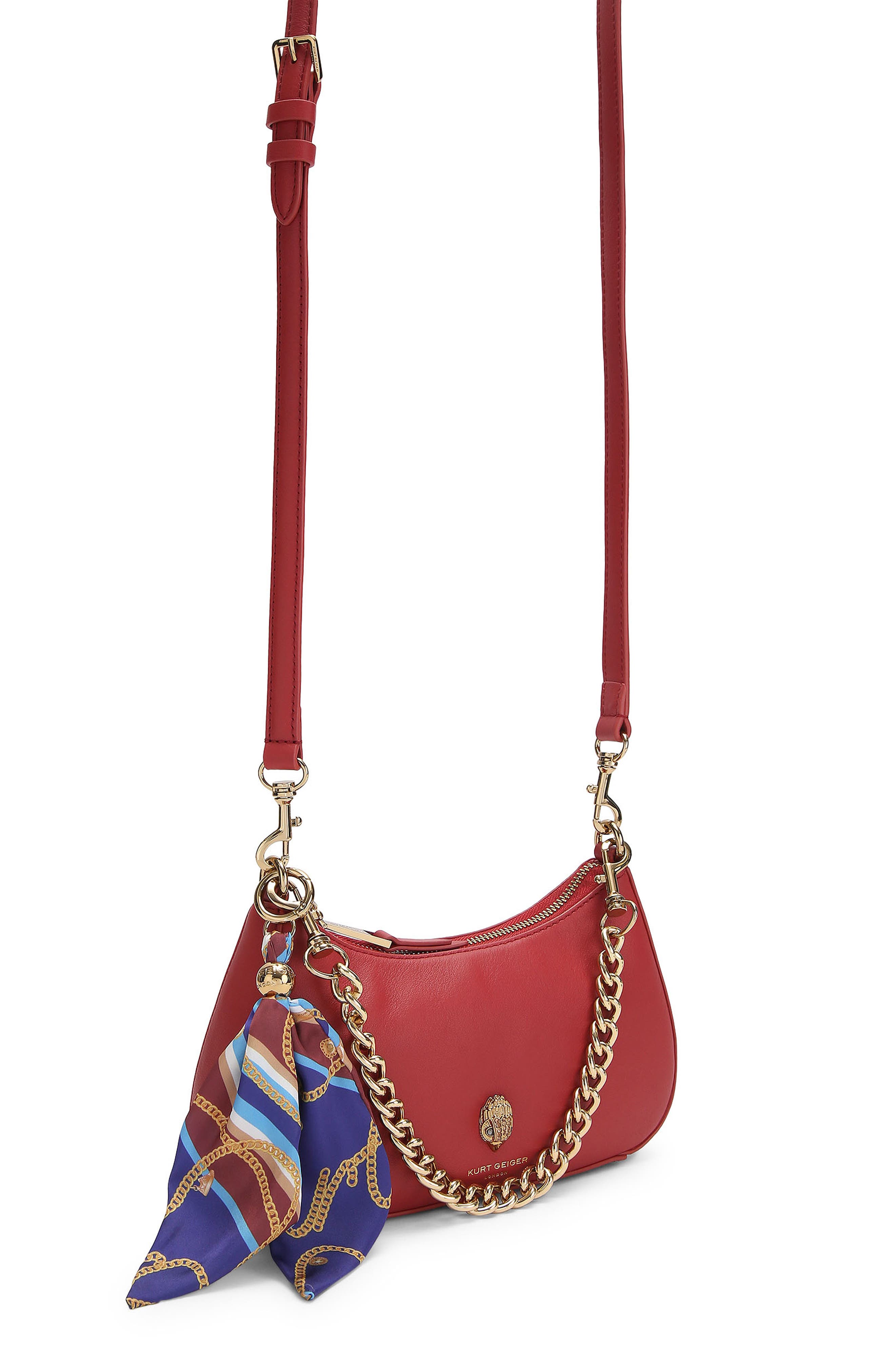 Kurt Geiger London Sloane Leather Hobo Crossbody Bag, Alternate, color, 