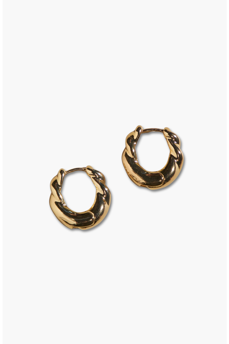 Wide Twist Hoop Earrings, Main, color, Gold