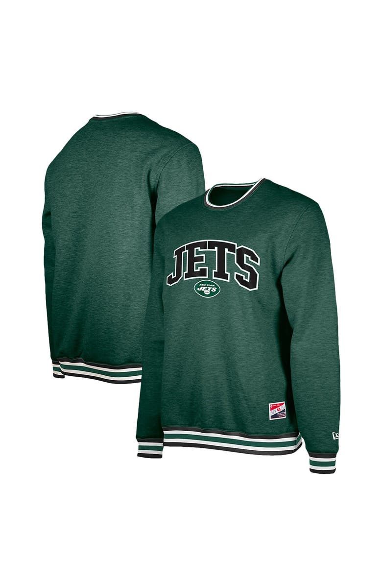 New Era Men's New Era Green New York Jets Pullover Sweatshirt, Main, color, 