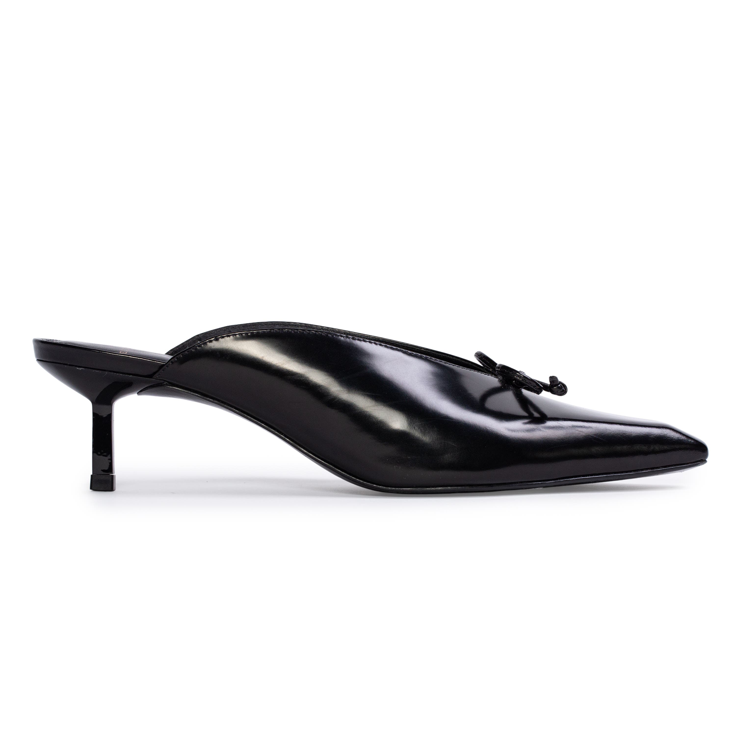 Vie 50 Mule, Main, color, Black Leather