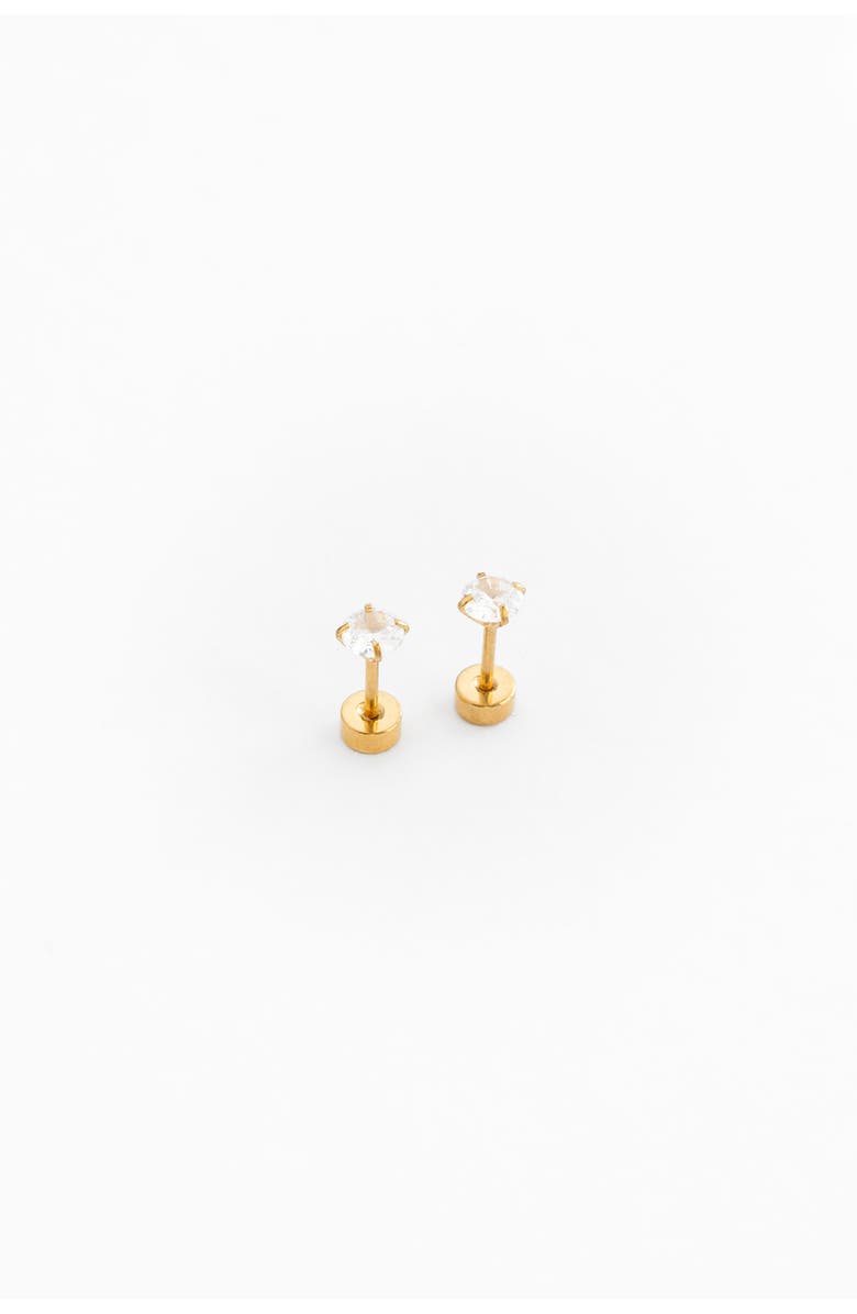 Pip Pop Diamond Stud Earrings, Main, color, Gold