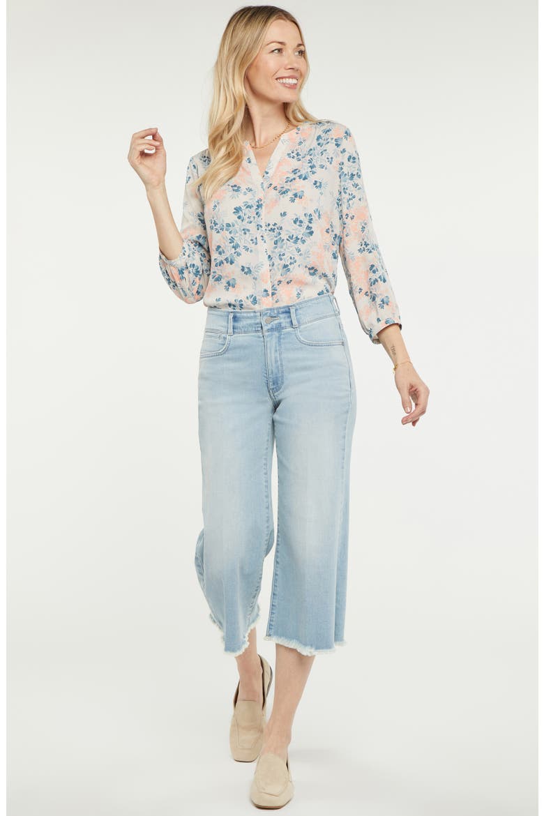Major Wide Leg Capri Jeans, Alternate, color, DUNES