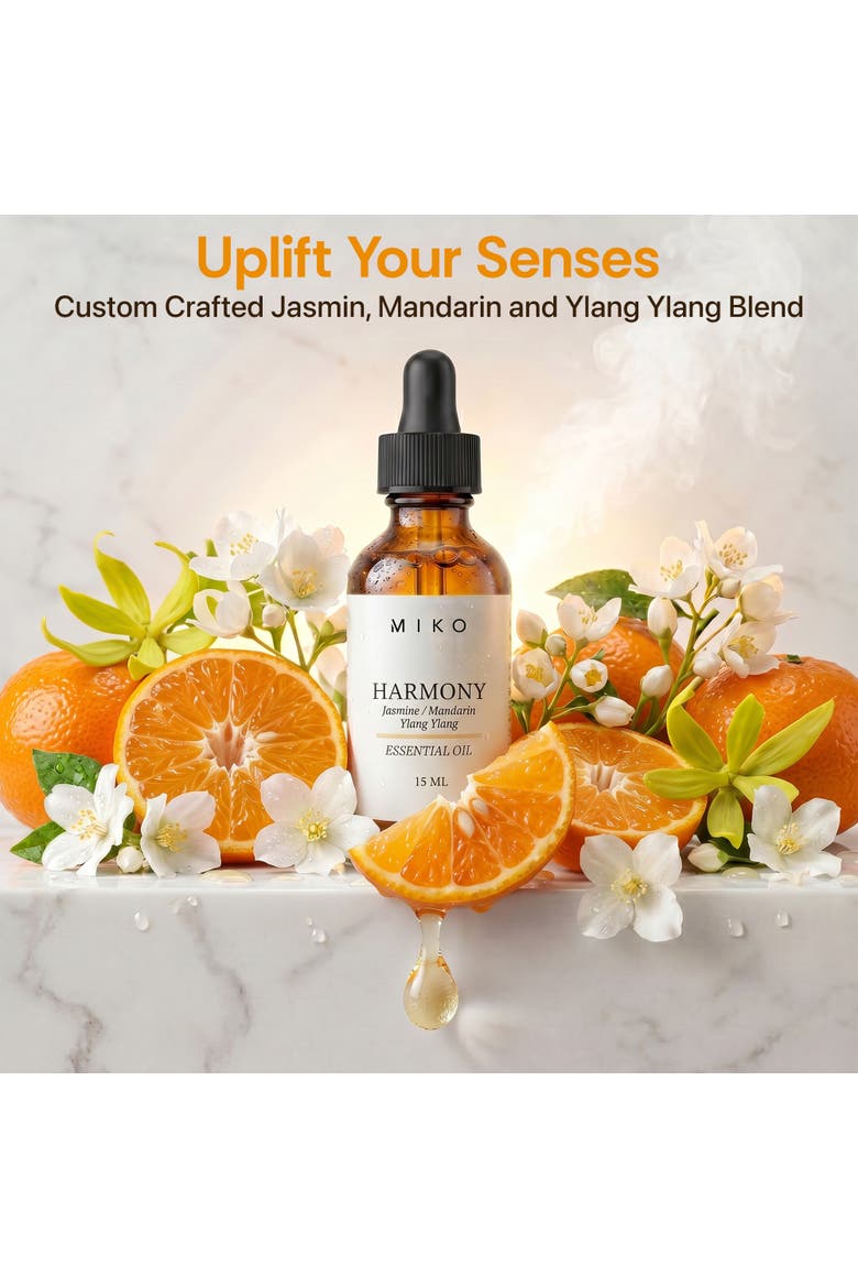Harmony Essential Oil with Jasmine, Mandarin & Ylang Ylang 100% Organic 15ml, Alternate, color, Clear