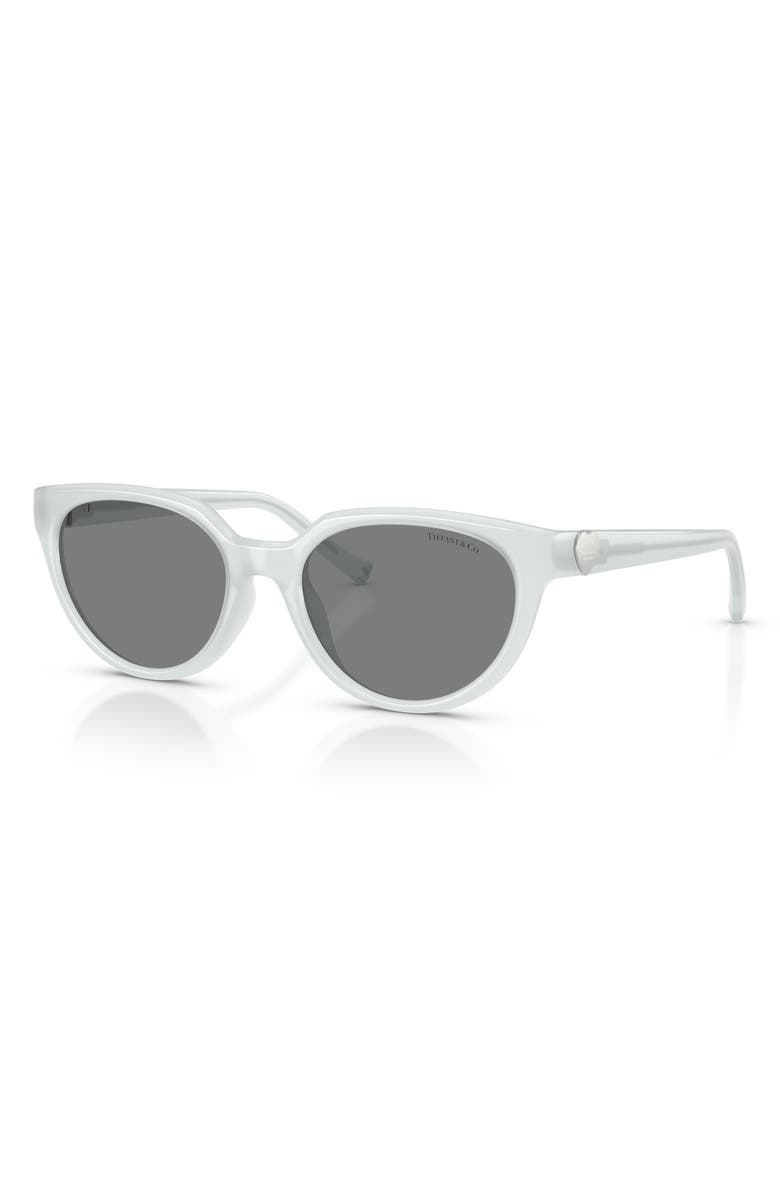 Tiffany & Co. 55mm Gradient Cat Eye Sunglasses, Alternate, color, Opal Diamond / Dark Grey