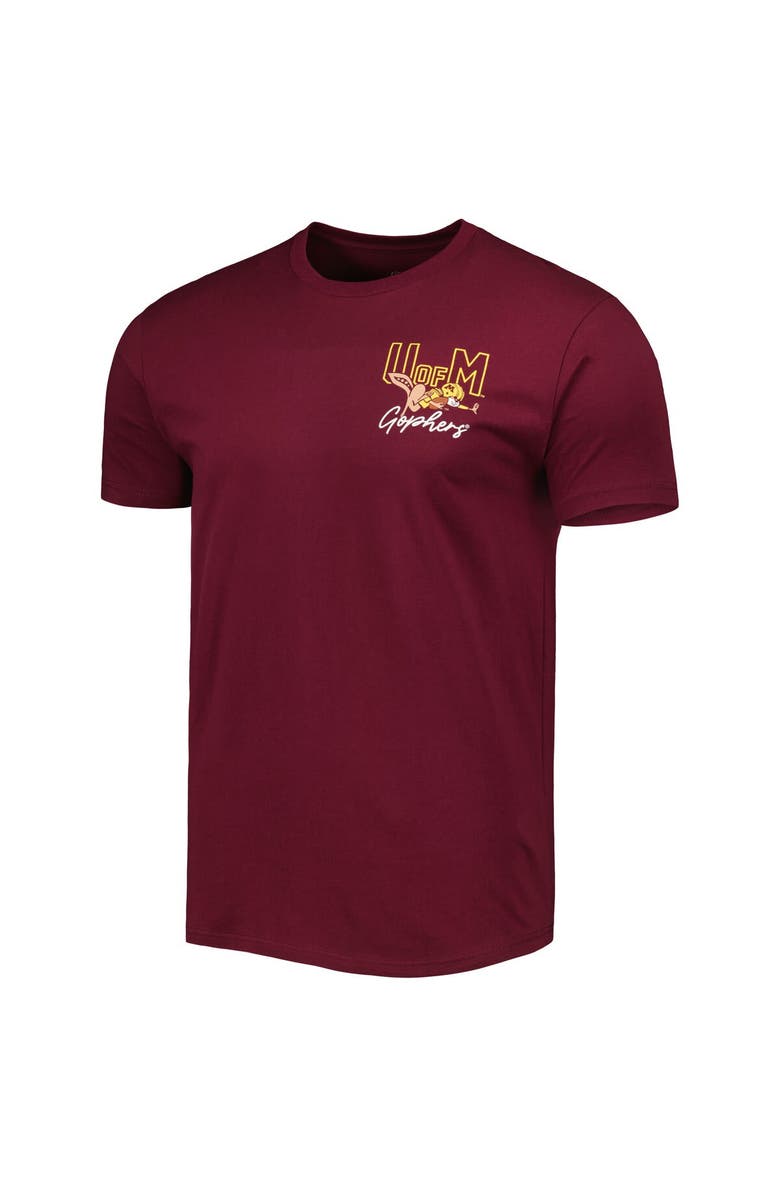 IMAGE ONE Men's Maroon Minnesota Golden Gophers Vintage Through the Years Two-Hit T-Shirt, Alternate, color,