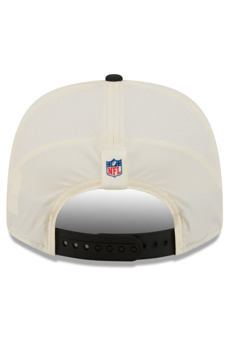 Men's New Era  Cream/Black Pittsburgh Steelers 2026 NFL Training Camp 9SEVENTY Adjustable Hat, Alternate, color, Cream