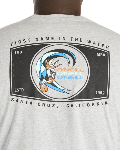 O'neill Big & Tall Forever Graphic Tee In Heather Grey