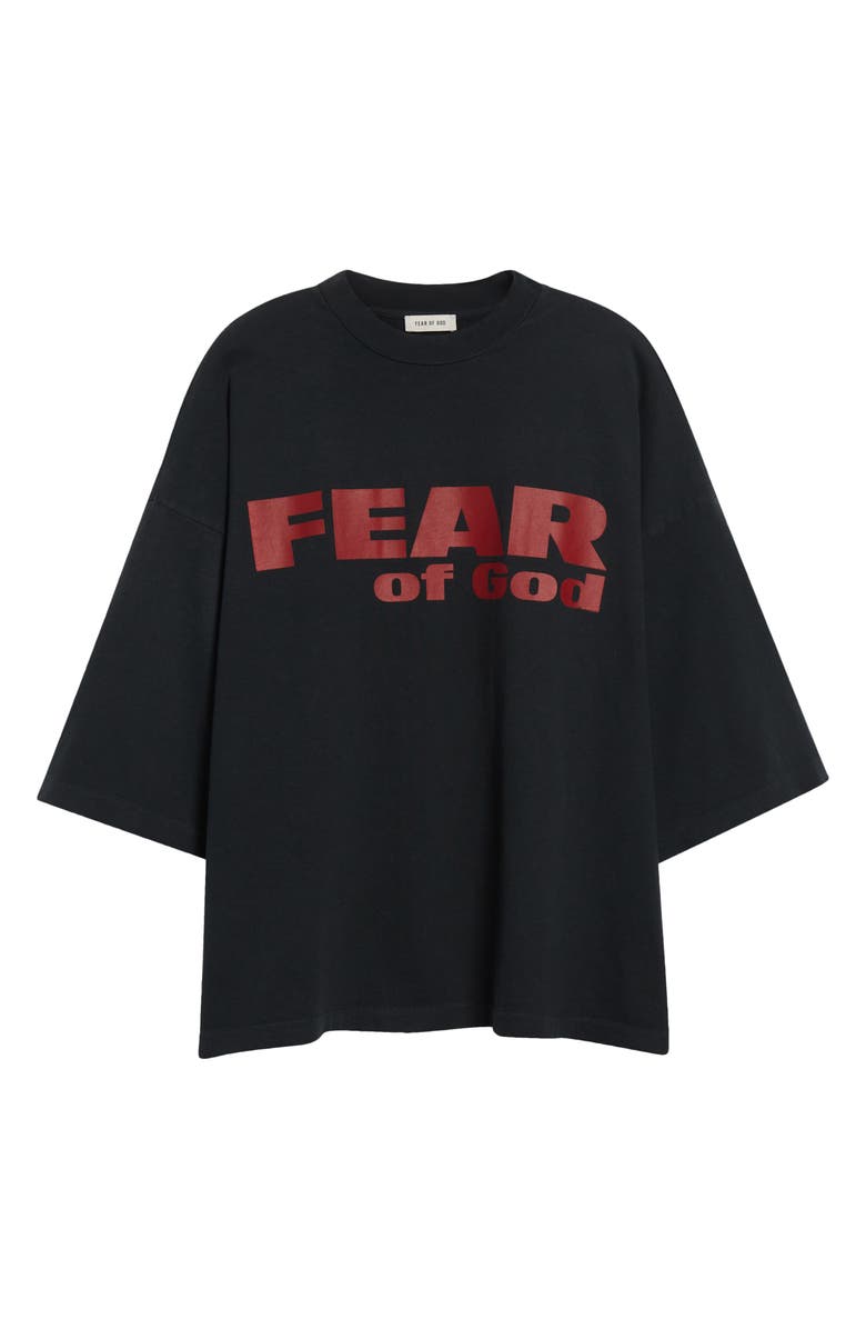 Fear of God Fear Is Gone Relaxed Graphic T-Shirt, Main, color, Black Black