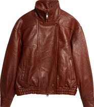 Reiss Petra Textured Leather Jacket