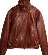 Reiss Petra Textured Leather Jacket