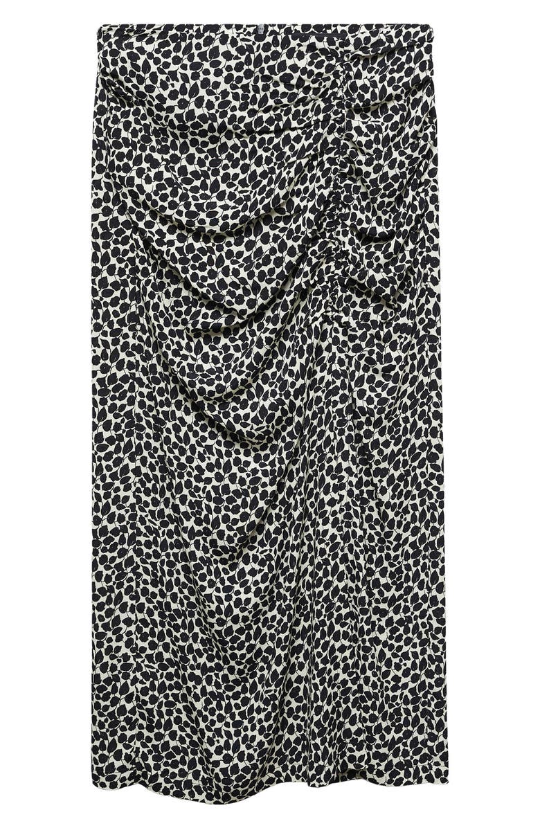 MANGO Print Faux Wrap Midi Skirt, Alternate, color, 