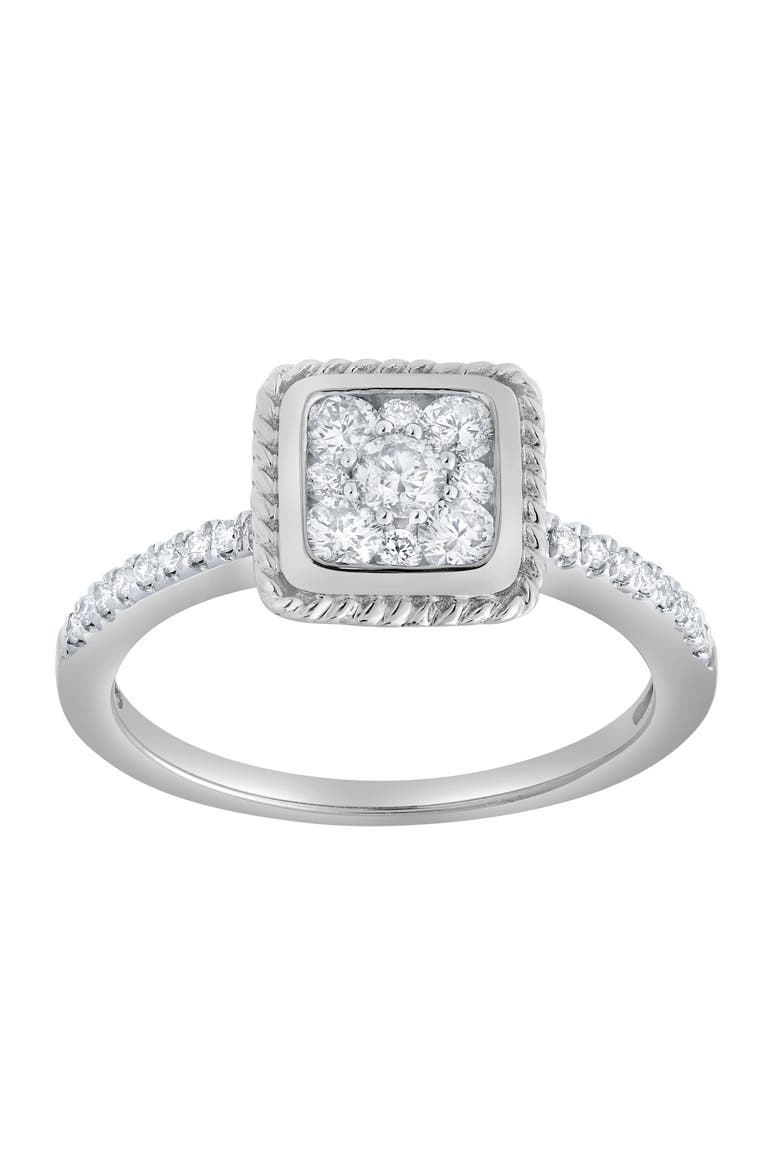 Caelina 0.50 Ct 10K Gold Diamond Ring, Main, color, 10K White Gold