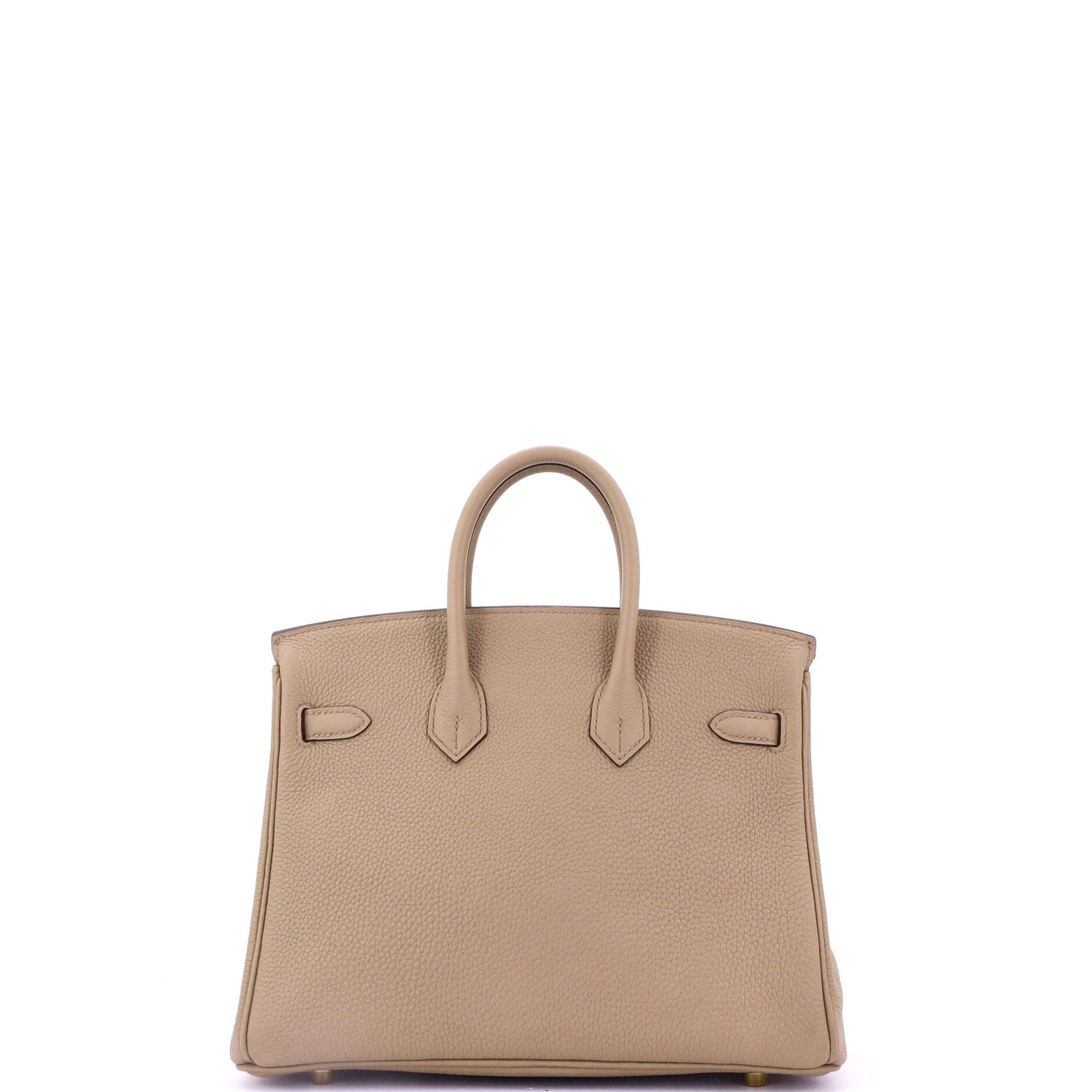 Pre-Owned Hermes Birkin Handbag Brown Togo with Gold Hardware 25, Alternate, color, 