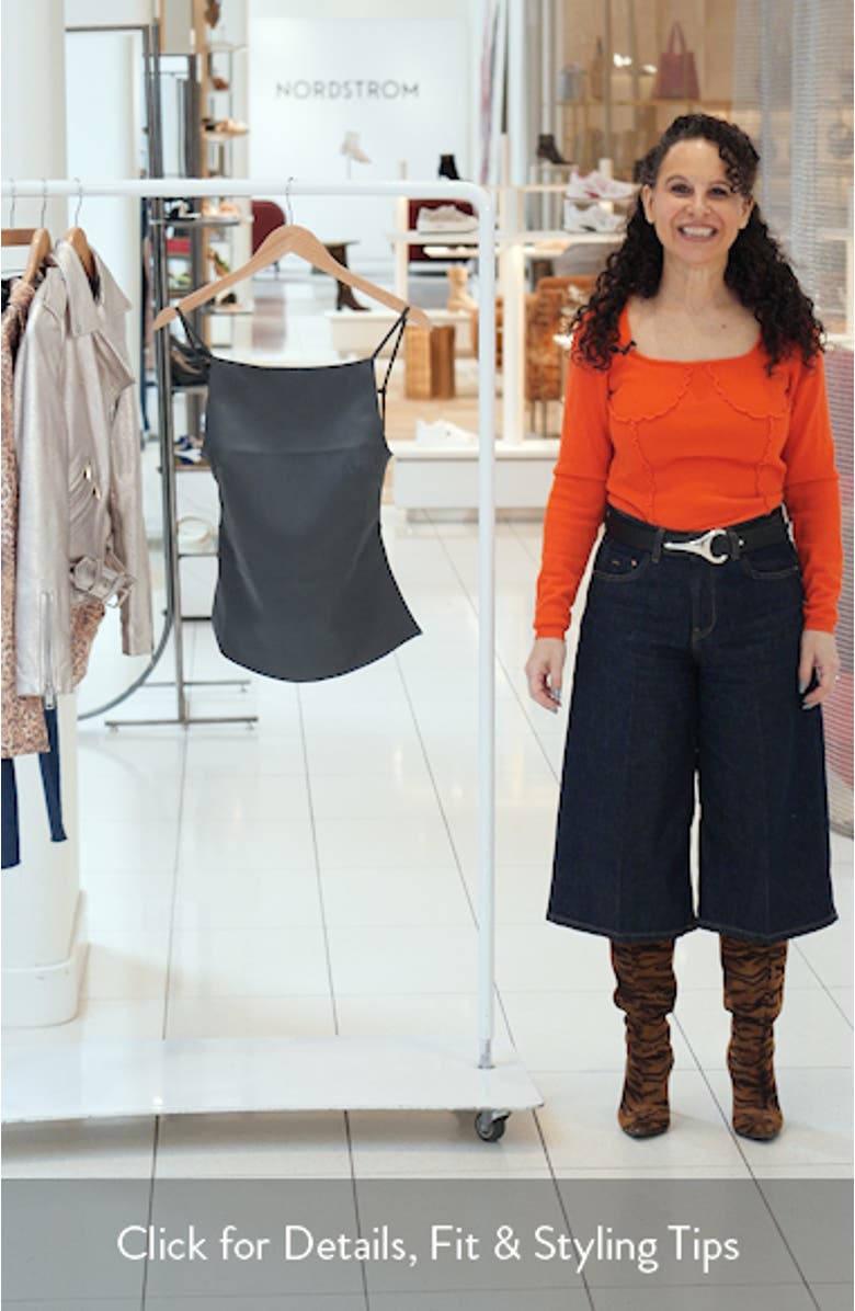 Camille Backless Satin Camisole, sales video thumbnail