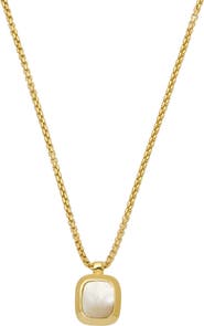 Estella Bartlett Mother-of-Pearl Tablet Pendant Necklace