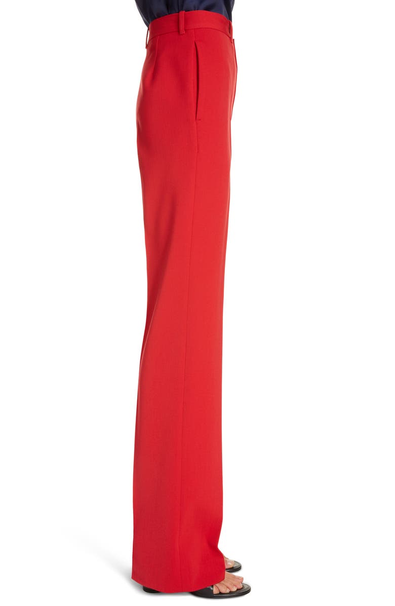Balenciaga Straight Leg Stretch Twill Trousers, Alternate, color,