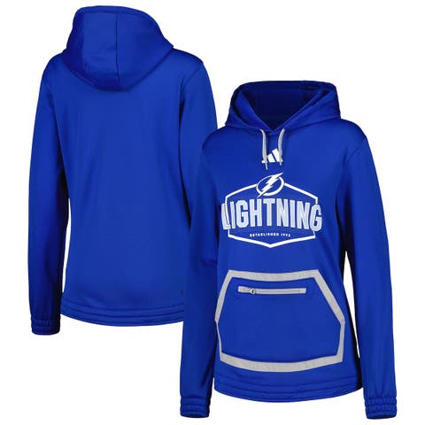 Women's adidas Blue Tampa Bay Lightning Team Pullover Hoodie